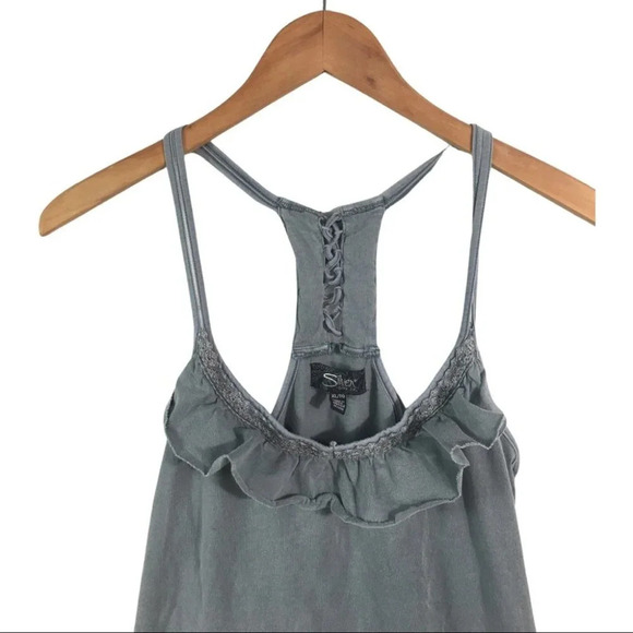 WS330 Silver Jeans Co. Trendy Tank Top Blouse XL - Picture 5 of 6